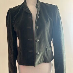 Vintage velvet fitted jacket